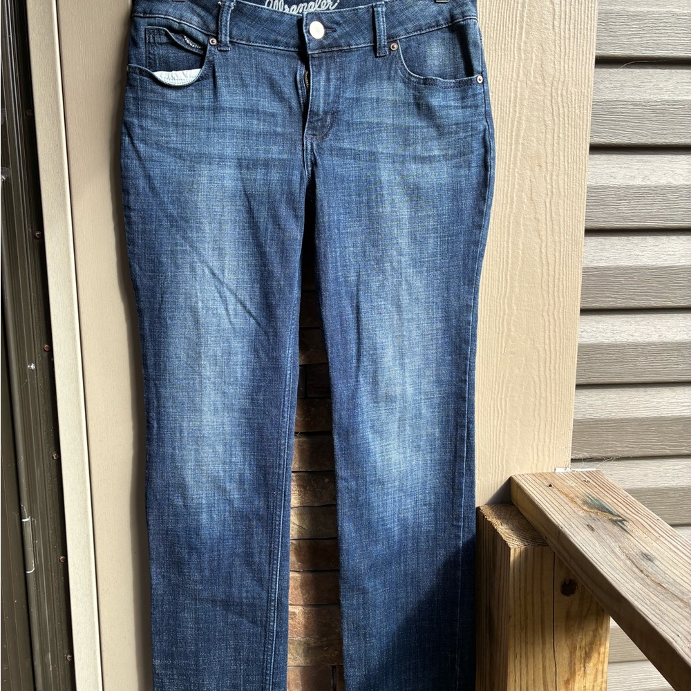 Wrangler Women's Dark Blue Straight Leg Jeans